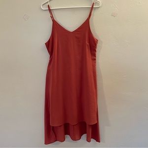 She + Sky Swing A-line Dress with Tie in Mauve